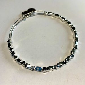 New Alex and Ani shiny silver beaded bangle